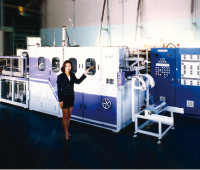 Continuous blister forming machine