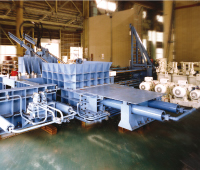 Trash compacting and solidifying plant