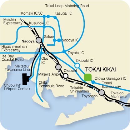Tokai Kikai Co., Ltd. Access map