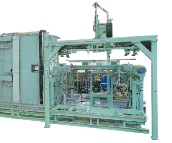 Ceiling and carpet forming line